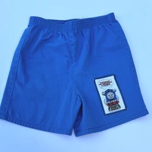 Thomas The Tank Engine & Friends Vintage Blue Shorts Size Medium 5/6 Boys EUC